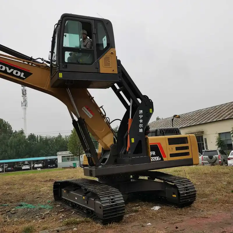 How to remove the excavator cab?